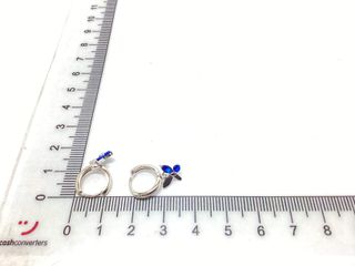 argollas plata 925mm con piedra con circonita