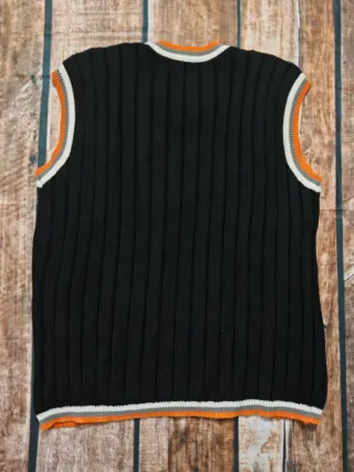 Gilet FUBU Uomo Nero Arancione Taglia M