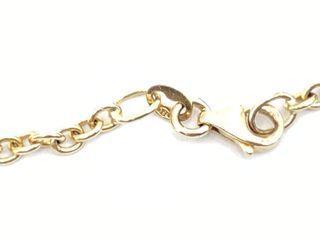 cadena oro 18k con piedra 26cm