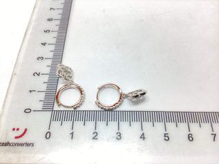 argollas plata 925mm con piedra con circonita