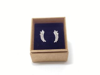 pendientes plata 925mm con piedra con circonita