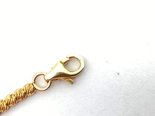 pulsera oro 18k con piedra con circonita