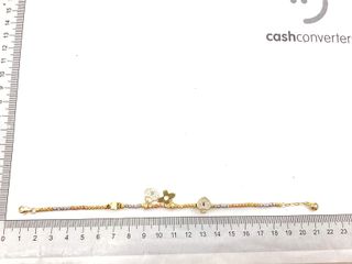 pulsera oro 18k con piedra con circonita