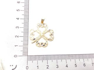 colgante oro 18k con circonita
