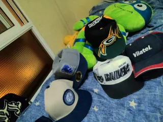 se vende todo el lote, gorras variadas negociable.