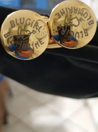 Borsetta Blumarine vintage nera con catena oro