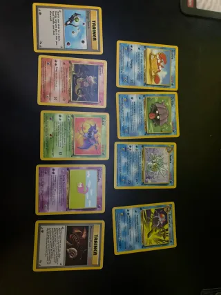 9 Cartas Pokémon Fossil Primera Edición