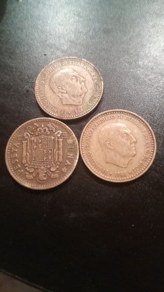 1 Peseta Española 1966 Franco Caudillo