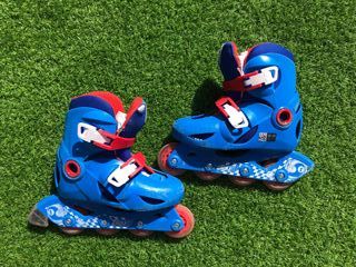 Patines en línea ajustables azules