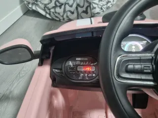 Coche Bateria Fiat 500 Rosa + Mando