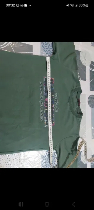 Maglione felpato verde