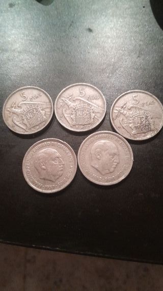 5 Pesetas España 1957