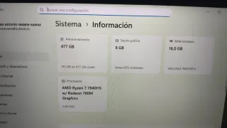 Portátil AMD Ryzen 7 16GB RAM RTX 4060