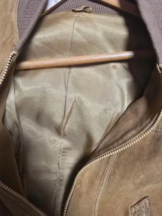 Giubbotto uomo vera pelle scamosciata