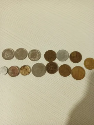 Lote monedas antiguas España y otros países