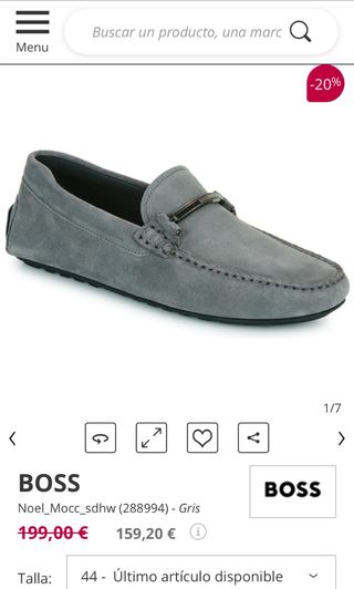 Mocasines HUGO BOSS grises