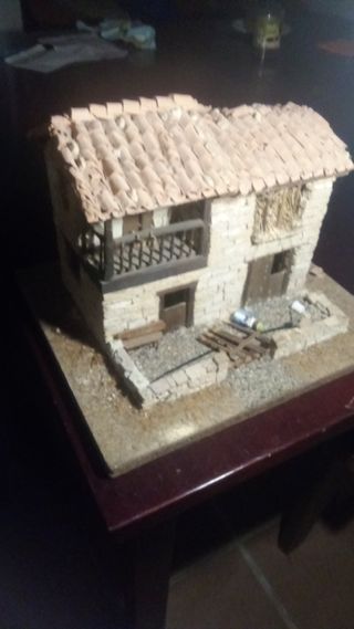 Casa rural miniatura artesanía asturiana