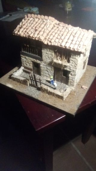 Casa rural miniatura artesanía asturiana