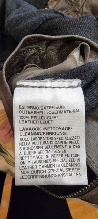 GMS75 Giubbino Pelle Uomo Marrone