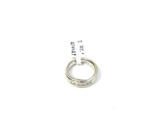 anillo oro 14k con piedra con diamante t. 10 (15,92 mm)