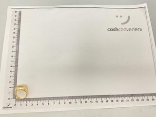 sello oro 18k con piedra con circonita