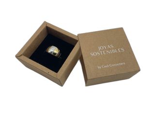 anillo oro 18k con piedra con circonita