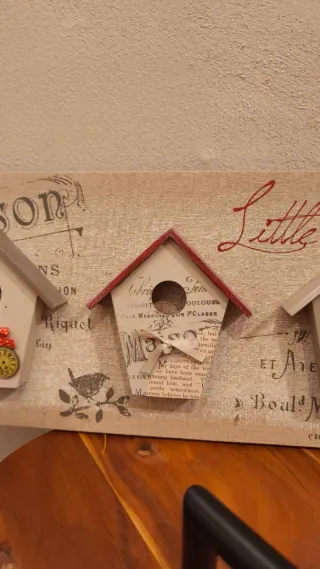 Cuadro decorativo casitas Maison du Monde