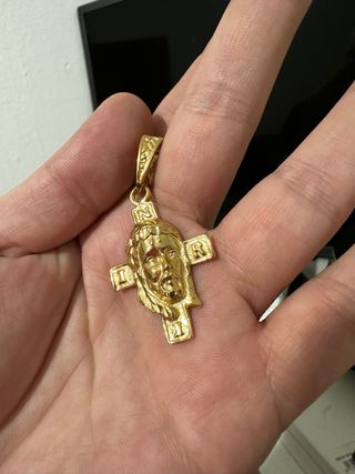 Colgante Cruz Jesús Oro
