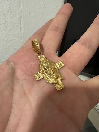 Colgante Cruz Jesús Oro