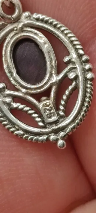 Pendientes de Plata y Granates.