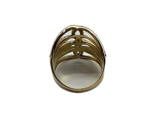 anillo oro 18k con piedra con circonita