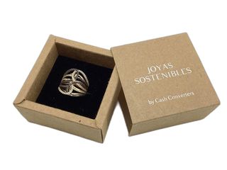 anillo oro 18k con piedra con circonita