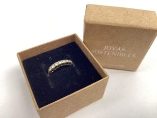anillo oro 18k con piedra con diamante