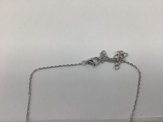 collar plata 925mm con piedra con circonita 19 5cm