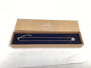 collar plata 925mm con piedra con circonita 19 5cm