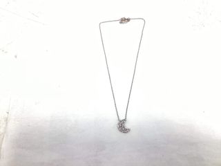 cadena plata 925mm con piedra con circonita 19 2.5cm