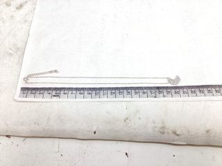 cadena plata 925mm con piedra con circonita 19 2.5cm