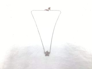 cadena plata 925mm con piedra con circonita 19 2.5cm