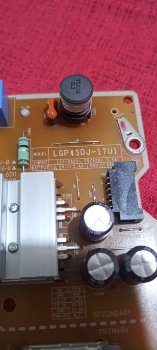 Placa Fuente Alimentación LG 43UJ634V LGP43DJ-17U1