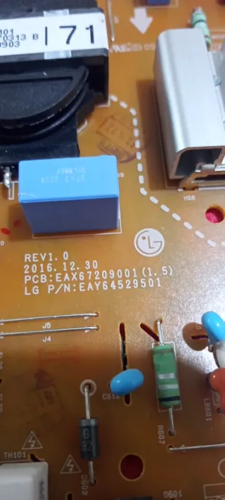 Placa Fuente Alimentación LG 43UJ634V LGP43DJ-17U1