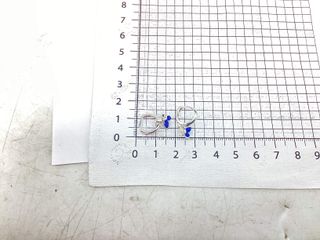 argollas plata 925mm con piedra con circonita