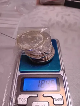 Lote  monedas 2000 pesetas y 100 pesetas plata