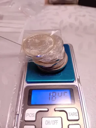 Lote  monedas 2000 pesetas y 100 pesetas plata