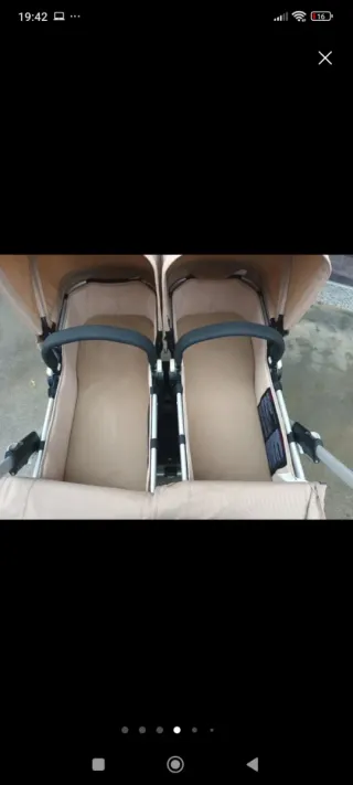 Bugaboo Donkey 2 Gemelar – Capazos + Sillas(Beige)