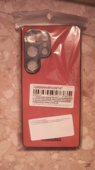 Funda Samsung S21 Ultra Piel Lujosa roja