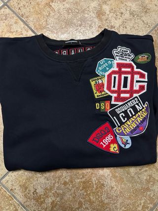 Felpa Dsquared2 Patch Logo Taglia L