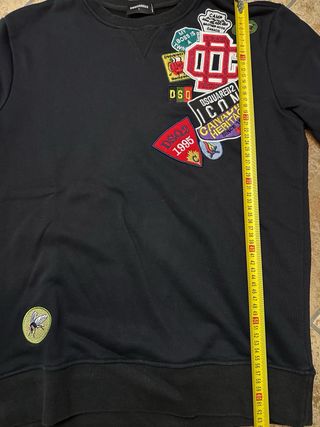 Felpa Dsquared2 Patch Logo Taglia L