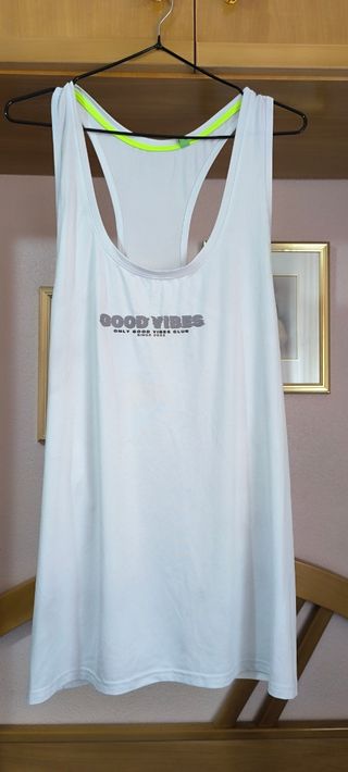 Lote 5 camisetas hombre gimnasio talla XL