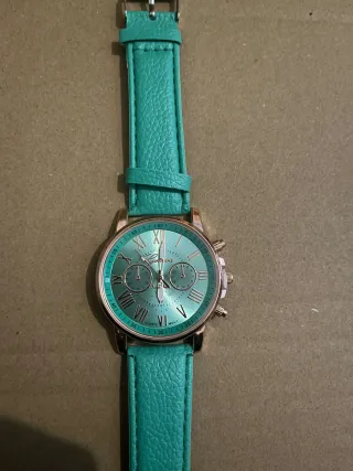 Reloj Mujer Turquesa y Dorado