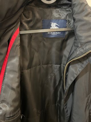 Abrigo Burberry Hombre Negro